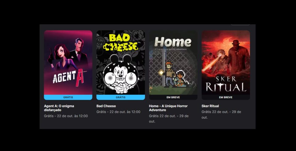 A Epic Games Store liberou mais uma leva de jogos gratuitos: Agent A: O enigma disfarçado e Bad Cheese estão disponíveis sem custo por uma semana. Resgate agora e eles ficam para sempre na sua biblioteca.

Quinta-feira é dia de jogo grátis na Epic, e a seleção desta semana mistura quebra-cabeça esperto com uma aventura queijeira bem estranha. É uma vitória fácil para quem joga no PC e quer ampliar a biblioteca sem gastar nada.

Distribuições gratuitas são um dos poucos gestos amigáveis ao consumidor em uma indústria obcecada por lucro. Ainda assim, o teste real é se as empresas apoiam os desenvolvedores por trás desses jogos com salários justos e condições estáveis de trabalho, não apenas com promoções por tempo limitado.