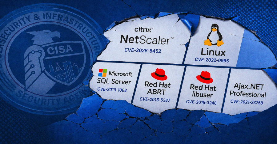 A CISA acaba de adicionar seis vulnerabilidades exploradas ativamente ao seu catálogo KEV, e o tempo para aplicar os patches está correndo. De Citrix NetScaler ADC e Gateway a Microsoft SQL Server e kernel Linux, essas falhas estão sendo atacadas agora por ameaças reais, com webshells e comandos de descoberta detectados na natureza. Se você roda algum desses sistemas, esse é o seu alerta para atualizar imediatamente.

O aviso chega junto com uma nova análise da CISA mostrando que falhas conhecidas e simples, como injeção, continuam sendo as mais exploradas, enquanto atacantes usam IA para automatizar ataques. A mensagem é clara: corrija as causas raiz, não apenas os sintomas, e coloque a segurança no início do desenvolvimento.