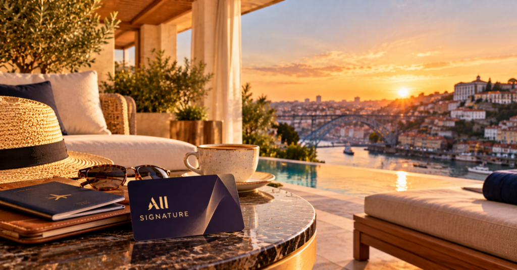 A ALL Accor transformou uma assinatura em uma mina de pontos. Quem aderir ao ALL Signature até sábado e depois transferir pontos ou milhas de um parceiro participante acumula os 10% de bônus padrão com mais 5% extras, chegando a 15% de bônus no saldo Reward.

A ordem importa: assine primeiro, aguarde a confirmação e só então faça a transferência. Entre os parceiros elegíveis estão Azul Fidelidade, LATAM Pass, Livelo, Smiles, Esfera e BRB. Para liberar os 5% adicionais, a transferência precisa creditar pelo menos 10.000 pontos Reward antes de qualquer bônus.

O bônus extra é limitado a 50.000 pontos Reward por parceiro, por transação e por CPF, valendo apenas uma transferência por parceiro na campanha. Bem planejado, é uma chance rara de começar no programa já com vantagem.