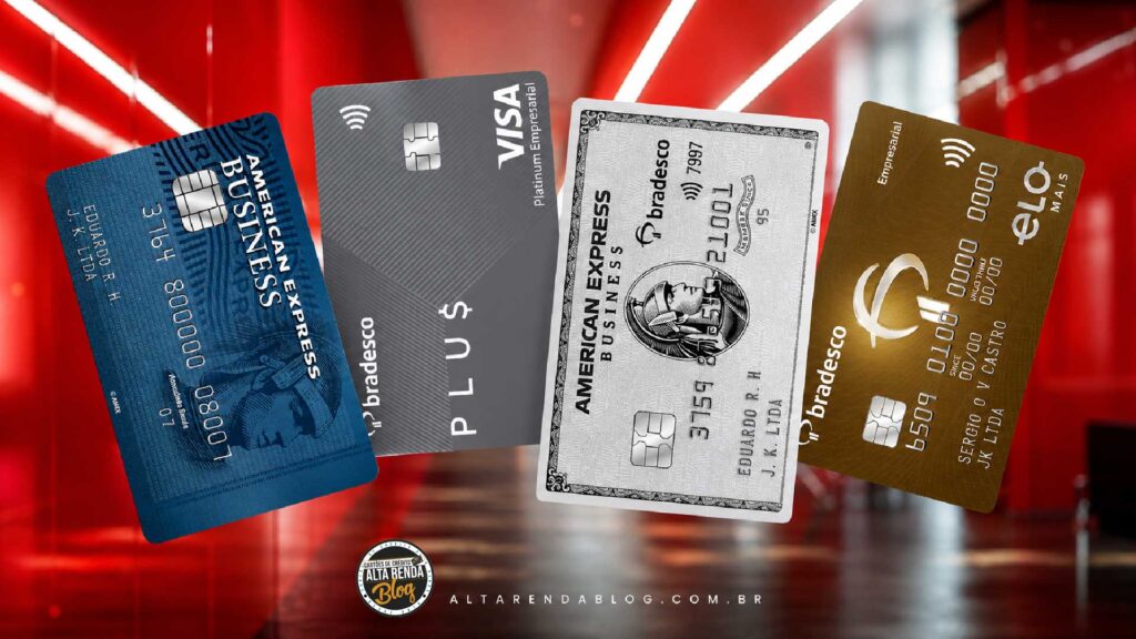 O Bradesco está apostando forte em cartões empresariais premium para quem quer ir além do básico. O destaque é o Bradesco PLU$, com cashback automático de até 5% em apps de delivery e mobilidade, 3% em compras em moeda estrangeira e 1% nas demais compras, com o crédito caindo direto na fatura.

A linha completa ainda inclui o Elo Grafite com acesso a mais de 850 salas VIP em aeroportos, o American Express Business Platinum com Bradesco Lounge e Centurion Lounge, e opções que acumulam pontos Livelo de até 1,5 ponto por dólar. Para empresários que viajam a trabalho, uma conta global como Nomad (use o código TWUSX2GB7T) ou Wise pode ser a parceria perfeita.