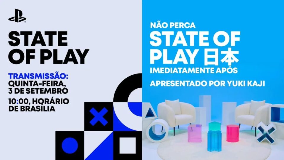 A PlayStation acaba de anunciar o retorno do State of Play no dia 3 de setembro, e desta vez será em dose dupla. A primeira transmissão traz novidades e atualizações do PlayStation Studios e de parceiros internacionais, fechando com um mergulho detalhado no aguardado Final Fantasy VII Revelation, da Square Enix.

Em seguida, o State of Play Japan apresenta prévias de gameplay e anúncios exclusivos de estúdios do Japão e da Ásia, com apresentação de Yuki Kaji. Dois eventos ao vivo nos canais oficiais do PlayStation para os fãs não perderem nenhum detalhe, com a torcida para que os holofotes fiquem nos desenvolvedores e na criatividade que movem a indústria.