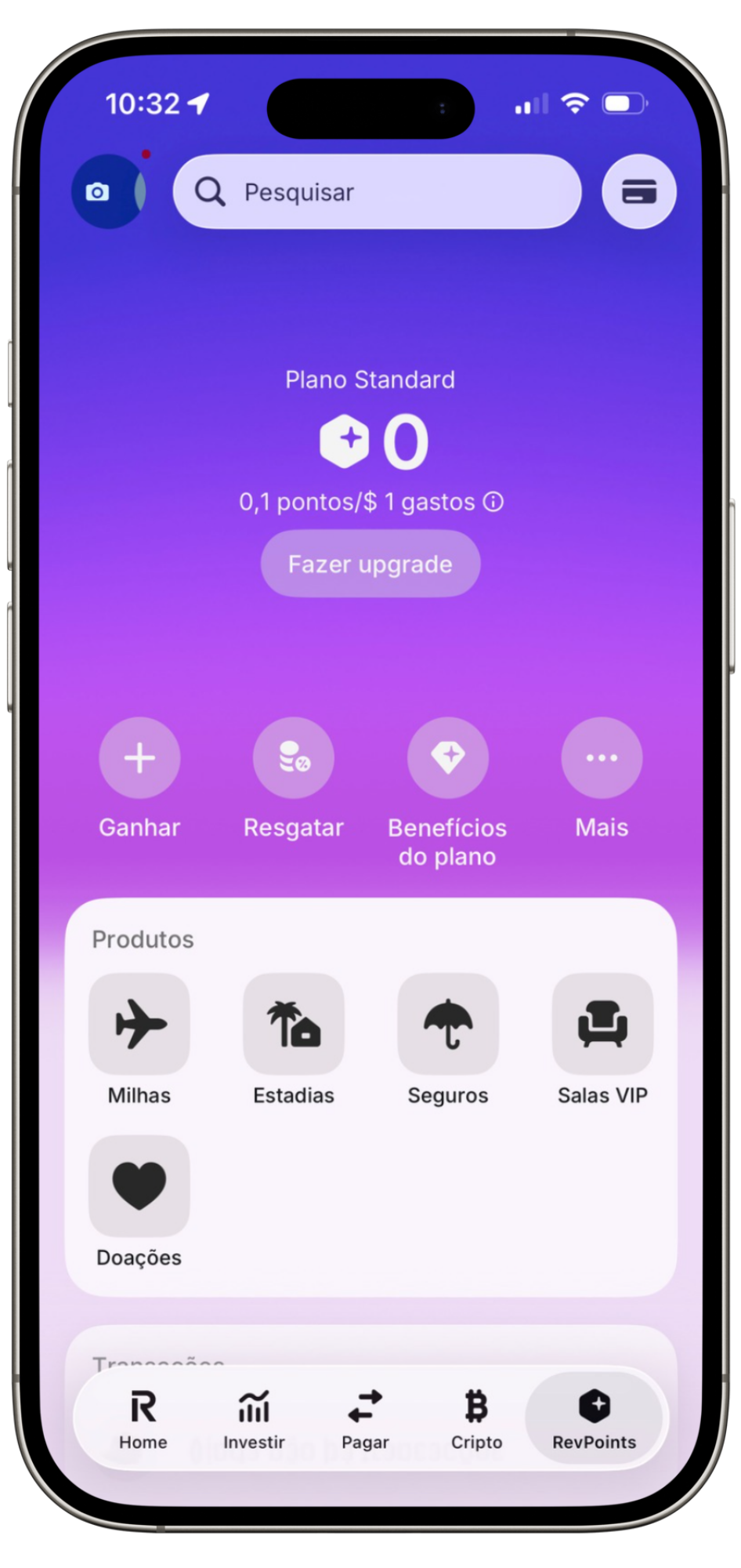 A Revolut acaba de ficar ainda mais vantajosa para quem viaja ou lida com moedas estrangeiras. Ao abrir sua Conta Global pelo link, você ganha até R$ 200 de cashback na primeira compra com cartão de crédito ou débito — são até 2% de volta, com oferta válida até 23/08/2026.

A conta traz câmbio em tempo real com mais de 30 moedas, IOF zero na compra de moeda estrangeira e cartão aceito em mais de 160 países. E tem mais: a função crédito está sendo liberada aos poucos e o RevPoints permite transferir pontos para programas como LATAM Pass, Smiles, Flying Blue e Qatar Privilege Club. Tudo em um app só, com taxas bem menores que as dos bancos tradicionais.