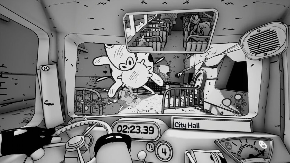A Double Fine acaba de revelar Thank You Bus Driver, seu primeiro jogo desde que se tornou independente da Xbox. É um simulador de ônibus em preto e branco com visual cartunesco, no qual você segue sua rota, pega passageiros e pode dar tapa em quem tumultua ou jogar o passageiro pela janela.

A liberdade teve um preço alto. Enquanto a Microsoft desmontava a divisão Xbox, o estúdio escapou do fechamento, mas viu o investimento ser zerado, e as demissões vieram logo depois. A Double Fine sobreviveu o suficiente para entregar esse sonho caótico e delicioso.

É um lembrete duro de que, quando corporações tratam estúdios como números, quem paga são os desenvolvedores e os jogadores. Apoie quem realmente faz jogos, não os fechamentos movidos a lucro que deixam talentos na rua.