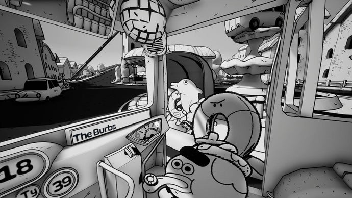 A Double Fine voltou a ser independente e já está acelerando. Meses depois de se separar da Xbox, o estúdio lança Thank You Bus Driver em 14 de outubro para PC via Steam, GOG e Itch.io. O simulador de ônibus em preto e branco coloca você como motorista de uma cidade tentando seguir as regras, deixar passageiros satisfeitos e distribuir gratidão máxima, com o toque clássico da Double Fine: virar para trás e dar tapas nos passageiros com braços absurdamente longos para impor ordem. É caótico, estranho e exatamente o tipo de projeto pequeno e ousado que a estrutura corporativa gigante costuma deixar de lado.

O lançamento acontece em meio a um massacre na indústria. A reestruturação corporativa da Xbox separou cinco estúdios first-party e planeja cortar cerca de 3.200 empregos até o próximo verão, enquanto a Double Fine demitiu um quarto de sua própria equipe. Em vez de buscar escala de blockbuster, o estúdio lança a Double Fine Action Labs, um selo para jogos pequenos e esquisitos, além de uma campanha no Kickstarter para o Amnesia Fortnight. É uma resposta direta à gestão obcecada por lucro: integridade criativa e bem-estar dos desenvolvedores não podem ser danos colaterais da consolidação corporativa.