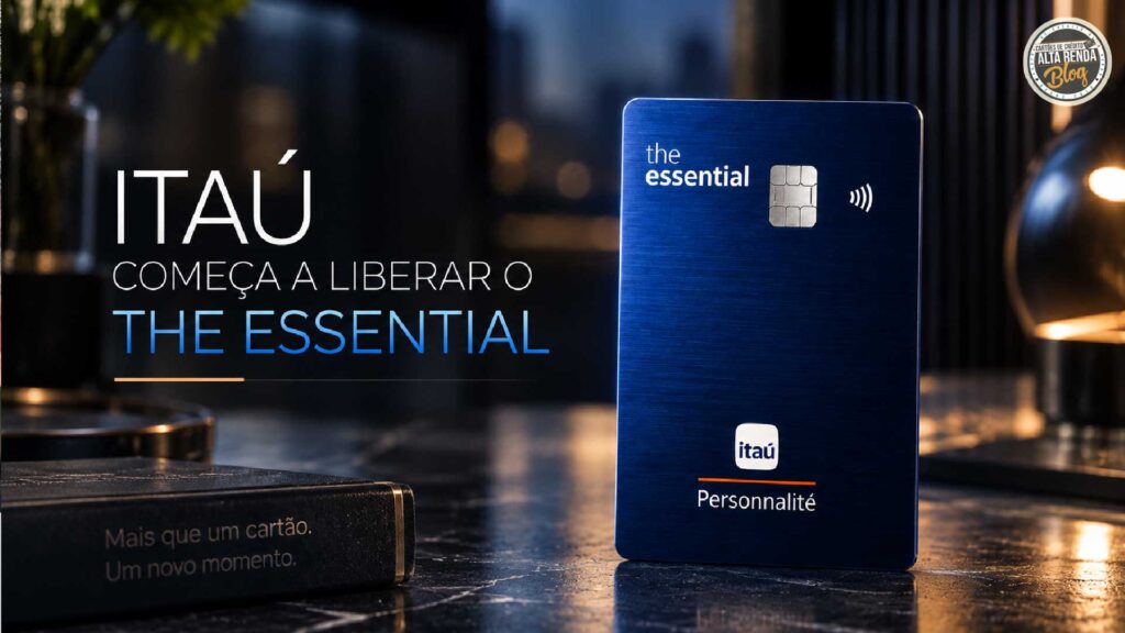 O Itaú começou a liberar o The Essential, novo cartão Mastercard Black pensado para o cliente Personnalité que quer benefícios de viagem de peso sem precisar entrar nas faixas mais exclusivas do banco. A anuidade é de 960 reais por ano, cobrada em 12 parcelas de 80 reais, mas cai para zero a partir do Nível 2 do Minhas Vantagens, sem letras miúdas.

O grande atrativo é a experiência no aeroporto. Todo portador tem acesso gratuito e ilimitado às salas Mastercard Black no Terminal 3 de Guarulhos, além de até 8 acessos anuais ao LoungeKey resgatados por QR Code dentro do app do Itaú, conforme o nível no programa. Somando concierge 24 horas, seguro médico em viagem, cobertura de atraso e extravio de bagagem, garantia estendida e parcerias em hotéis e restaurantes via Priceless Cities, o pacote fica forte mesmo antes de bater a meta de gastos.

Tem um detalhe importante: a pontuação máxima exige 4.000 reais de gasto mensal, senão a pontuação volta para 2,0 pontos por dólar no Brasil e 3,0 no exterior, sem os acessos ao LoungeKey, mas a isenção de anuidade segue garantida. Quem contrata até dezembro de 2026 trava pontuação máxima e cota cheia de salas VIP sem exigência de gasto até janeiro de 2027, uma janela rara que premia quem se antecipa. Para quem gasta em moeda estrangeira, uma conta internacional como a Nomad combina bem com o cartão na hora de viajar, e a Wise é outra opção forte para conversão de moeda.