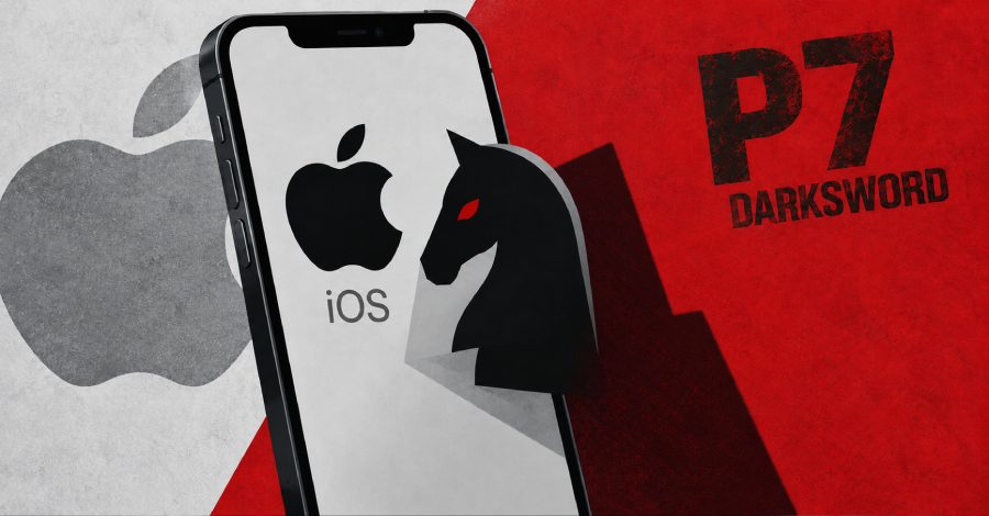 Uma nova variante do kit de exploit DarkSword para iOS, batizada de P7 DarkSword, acaba de ser revelada, e representa uma escalada séria no malware mobile. Segundo um novo relatório da iVerify, o kit encadeia várias vulnerabilidades do iOS para escapar do sandbox do navegador, escalar privilégios até o kernel e injetar o payload diretamente no SpringBoard, o processo que controla a tela inicial e a abertura de apps.

O que chama atenção no P7 é o foco em furtividade e roubo de dados. Ele agora extrai informações do iCloud Keychain e dados de carteiras de criptomoedas direto no aparelho, mirando apps como o imToken, além de notas e fotos, e se comunica com a infraestrutura dos atacantes por um canal bidirecional que faz consultas a cada 15 segundos. Os operadores podem listar arquivos, baixar documentos, escanear o sistema e disparar comandos remotos no celular invadido.

A ferramenta já foi associada a ataques na Arábia Saudita, Turquia, Malásia e Ucrânia, e o vazamento recente do código alimentou tentativas de adaptá-la para o iOS 26.x. A lição é dura: mantenha seus dispositivos atualizados, proteja suas contas e trate suas chaves de criptomoedas como o segredo valioso que elas são.
