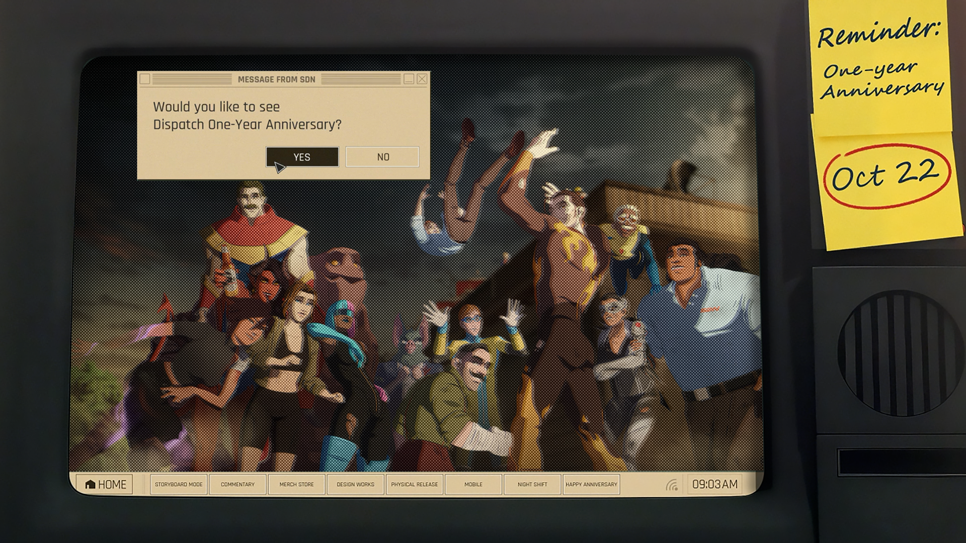 Um ano atrás, o AdHoc Studio lançou os primeiros episódios de Dispatch, um jogo de gestão de super-heróis que se tornou discretamente uma das histórias mais emocionantes dos últimos tempos. Com roteiro afiado, personagens complexos e uma trilha sonora que não sai da cabeça, o jogo acompanha Robert Robertson, herdeiro sem poderes de um legado heroico, enquanto encontra redenção na equipe desajustada Z-Team da SDN.

Diferente da onda de sequências infinitas e jogos live-service movidos a lucro que dominam a indústria, Dispatch lembra o que acontece quando desenvolvedores têm espaço para contar histórias pessoais e centradas em personagens. A atualização de aniversário convida veteranos e novatos a voltar a um mundo onde a comunidade importa mais do que os resultados corporativos.