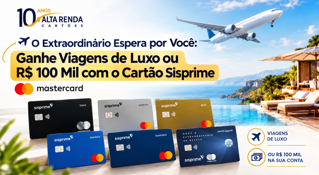 Entre 10 de setembro e 3 de dezembro de 2026, cooperados Sisprime podem transformar compras do dia a dia em chances em um sorteio de peso. A cada R$ 200 gastos no cartão Mastercard elegível, crédito ou débito, o participante acumula números da sorte, com participação automática e sem formulários extras.

Novembro dobra as chances, e cartões novos rendem bônus adicionais. Pessoas físicas concorrem a dois pacotes de viagem de luxo com acompanhante, voos em classe executiva e hotéis cinco estrelas; pessoas jurídicas disputam R$ 100 mil em barras de ouro.