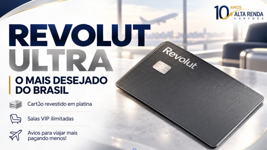 A Revolut elevou o nível para quem viaja com o Ultra, um plano premium que une cartão revestido em platina, acesso ilimitado a salas VIP e um motor de pontos capaz de transformar gastos do dia a dia em passagens.

Os assinantes acumulam 3 RevPoints por US$1 no crédito e 1,5 RevPoint por US$1 no débito, e podem transferir para programas como Iberia, British Airways, Qatar Airways, Finnair e Aer Lingus na paridade 1:1. No câmbio, a franquia mensal chega a R$20.000 com spread zero e isenção de IOF nas conversões, deixando os gastos internacionais bem mais baratos.

Com validade de 36 meses para os pontos e créditos mensais no ClassPass, o Ultra mira quem quer benefícios de viagem de verdade pagando menos.