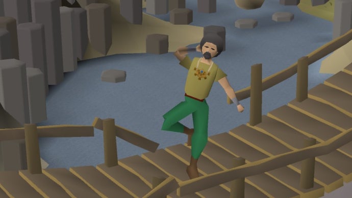 Um funcionário da OpenAI criou Elderwood, um clone de Old School RuneScape rodando direto no navegador e movido pelo GPT-6 Astra. O jogo te colocava do lado de fora do castelo de Lumbridge com pão, moedas e ferramentas básicas, e logo você estava enfrentando ratos gigantes, cortando árvores e equipando armadura de aço. Visualmente era quase idêntico ao original, incluindo os assets de arte, e o criador comemorava cada avanço no X.

A comunidade de Old School não gostou nem um pouco. Uma thread no Reddit 2007scape explodiu com acusações de roubo descarado de assets e de conteúdo gerado às pressas por IA, e os jogadores pediram abertamente uma notificação legal. O projeto até cresceu depois da repercussão, ganhando novas áreas do mundo, até que a Jagex enviou a notificação e o site saiu do ar, substituído por uma despedida que os jogadores rapidamente ridicularizaram como uma despedida sem merecimento.

É uma linha sendo traçada em tempo real. Quem mantém um mundo vivo por vinte anos é quem construiu a sua cultura, e essas pessoas não vão ficar em silêncio enquanto uma máquina regurgita o seu trabalho sem consentimento, crédito ou pagamento. A Jagex ouviu. Toda produtora que busca um atalho barato deveria estar prestando atenção.