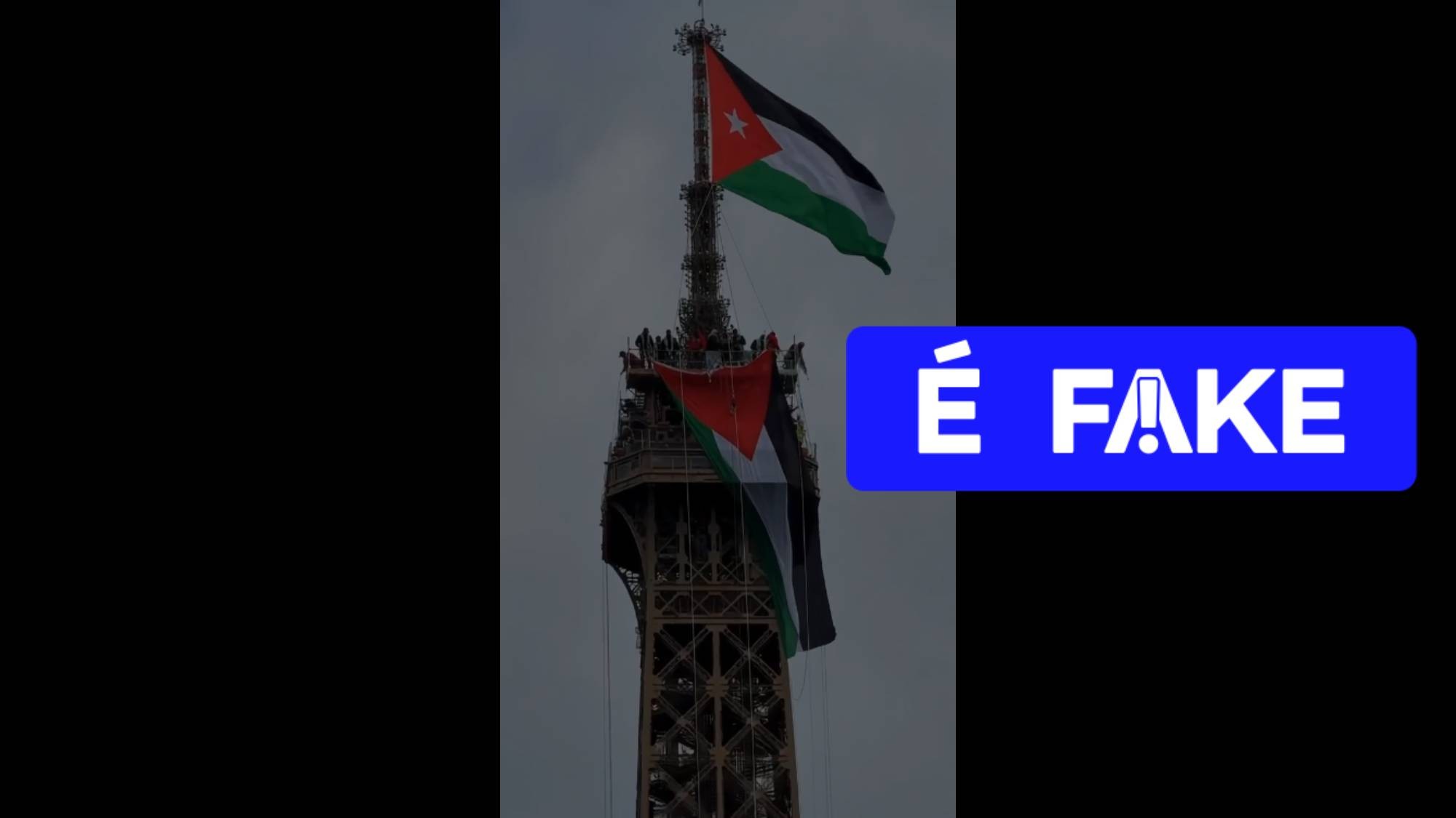 Um vídeo viral que alega mostrar bandeiras da Palestina e da Jordânia no topo da Torre Eiffel foi desmentido como uma farsa gerada por IA. A checagem encontrou o conteúdo circulando no X, Threads, Facebook, Instagram e TikTok em meio aos protestos na França contra a inflação e os cortes em serviços públicos.

Ferramentas de detecção de IA apontaram alta probabilidade de o vídeo ser sintético, e inconsistências visuais na própria torre reforçaram os sinais de alerta. Nenhuma agência internacional de notícias ou grande jornal publicou imagem semelhante à cena.

O caso mostra como deepfakes podem ser usados para distorcer protestos políticos e inflamar o debate, tornando a verificação mais urgente do que nunca.