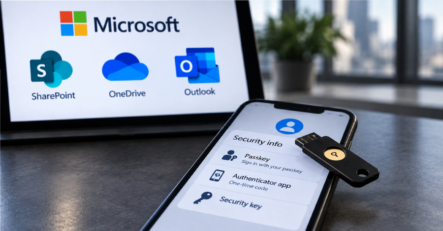 A Microsoft acaba de expor duas campanhas de ataque que devem preocupar qualquer pessoa que trabalha em ambiente corporativo na nuvem. A primeira inundou caixas de entrada com mais de um milhão de e-mails de golpe entre 3 e 5 de agosto de 2026, se passando por CEOs e inserindo assinaturas executivas falsas em faturas fabricadas, tudo para empurrar equipes de contas a pagar a fazer transferências ACH fraudulentas disfarçadas de renovação de assinatura do ServiceNow. A inteligência artificial generativa fez o trabalho pesado da redação, deixando as iscas muito mais convincentes do que os golpes desajeitados do passado.

A segunda campanha é o golpe no estômago. Desde maio de 2026, criminosos ligam e mandam mensagens para o celular pessoal de funcionários, se passando pelo suporte interno de TI e insistindo que a vítima precisa urgentemente recadastrar uma passkey, um método de MFA ou a configuração de SSO. As vítimas são redirecionadas para páginas falsas que imitam o login da Microsoft, onde fluxos de adversary-in-the-middle e autenticação por código de dispositivo entregam o controle total da conta sem uma única senha roubada. Já dentro do ambiente, os atacantes registram o próprio número de telefone ou autenticador como segundo fator e depois vasculham Microsoft Graph, SharePoint, OneDrive e Exchange por horas ou até dias, trocando de infraestrutura para fugir da detecção.

A conclusão é direta: passkeys e MFA só são tão fortes quanto a pessoa pressionada do outro lado da linha. Verifique toda solicitação não solicitada por um canal que você mesmo iniciou, e trate qualquer exigência urgente de redefinir credenciais como hostil até que se prove o contrário.