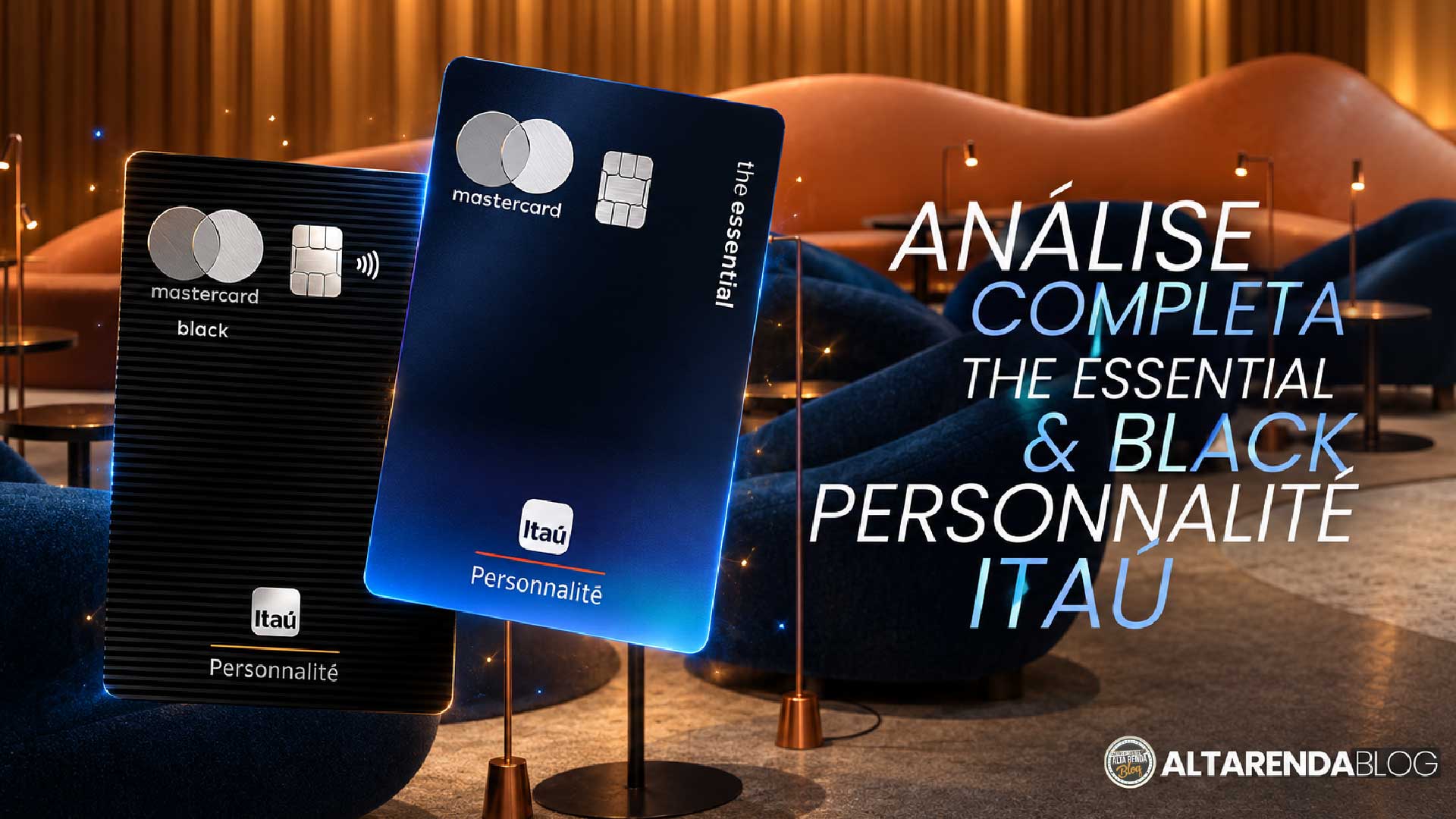 Clientes do Itaú Personnalité agora têm dois caminhos para um Mastercard Black, e a escolha entre eles muda quanto você ganha em cada compra. O Personnalité Black tradicional entrega um pacote fixo de benefícios, enquanto o novo The Essential faz seus pontos e acessos a salas VIP crescerem conforme você sobe de nível no programa Minhas Vantagens.

Os números são o grande atrativo. O The Essential cobra anuidade cheia de R$ 960, mas ela zera a partir do Nível 2 do Minhas Vantagens, sem exigência de gasto mínimo. A pontuação vai de 2 a 2,6 por dólar no Brasil e de 3 a 3,5 no exterior, com acesso ilimitado à Sala Mastercard em Guarulhos e até 8 acessos LoungeKey por ano ao redor do mundo.

Para quem gasta no exterior, combinar um cartão forte de viagens com uma conta global deixa cada viagem mais barata. Ferramentas como a Nomad, que abre uma conta em dólar com o código TWUSX2GB7T, ou a Wise para conversão de moeda com custo baixo, ajudam a render ainda mais com esses pontos internacionais.