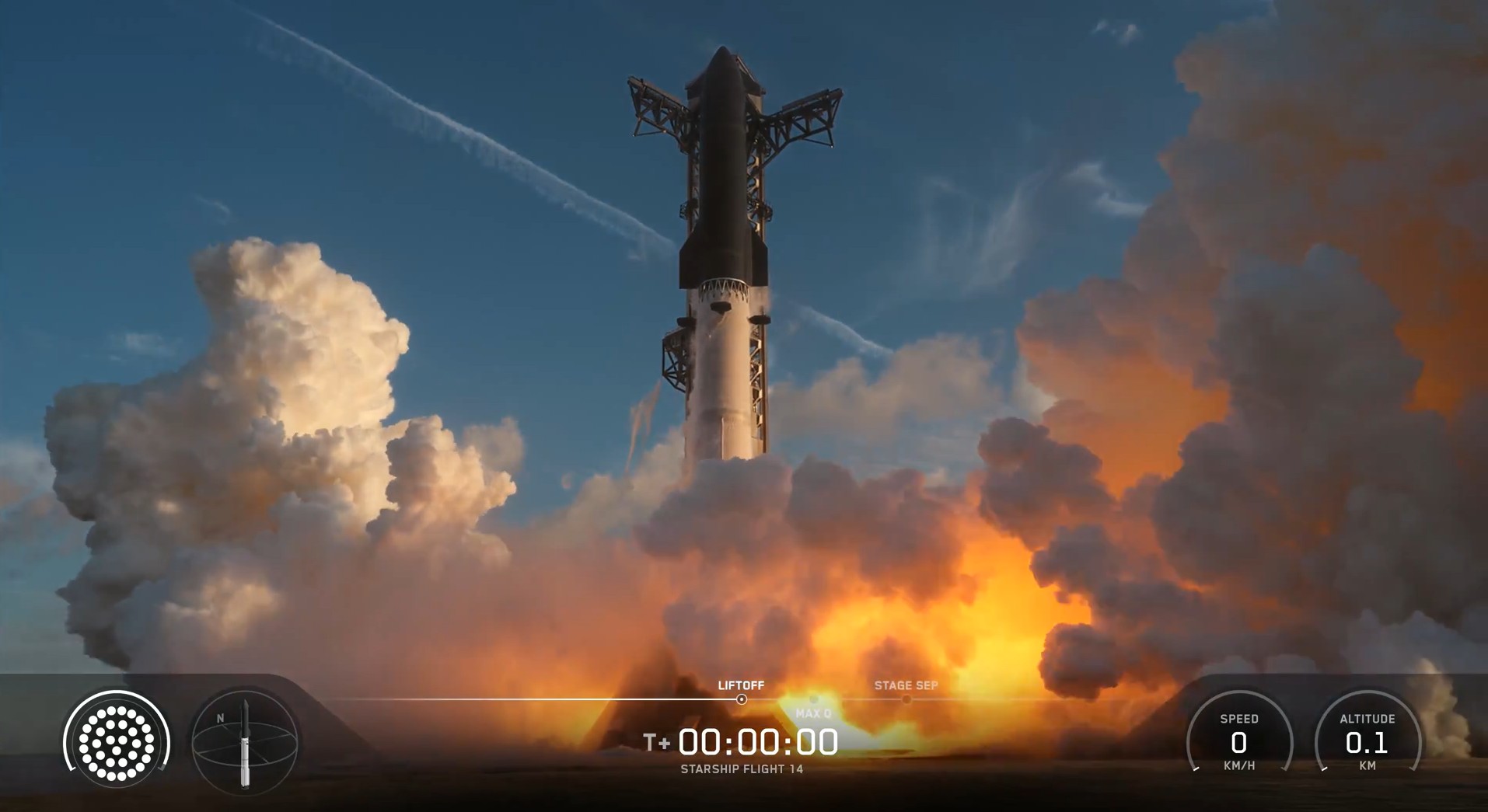A SpaceX acaba de cravar um marco histórico ao colocar a Starship em órbita em um voo feito para dar voltas completas ao redor do planeta pela primeira vez. O foguete decolou da plataforma da empresa no Texas e, minutos depois, o propulsor Super Heavy se separou e retornou ao Golfo do México enquanto a nave seguia viagem.

Alcançando cerca de 275 km de altitude, a missão deve durar quase 10 horas e passar sobre o Brasil ao menos cinco vezes, um salto gigante em relação às missões anteriores de cerca de 1h30. A Starship também liberou a primeira leva de satélites Starlink V3, cada um com capacidade impressionante de 1 Tbps.

Esse voo eleva o padrão dos foguetes reutilizáveis e da corrida por uma constelação de internet verdadeiramente global. A janela para o futuro da exploração espacial ficou muito mais ampla.