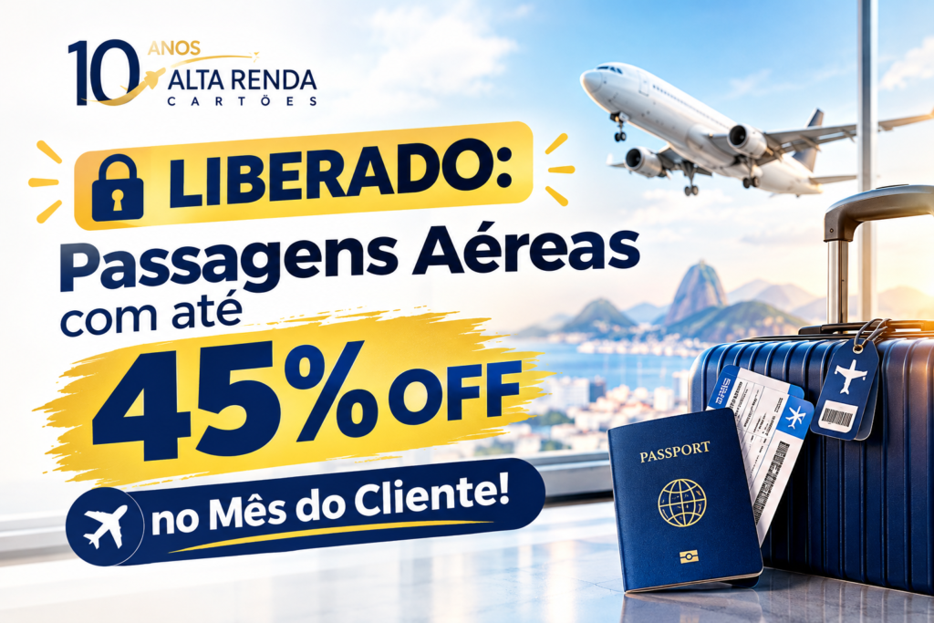 O Mês do Cliente do Vai de Promo liberou descontos de até 45% em passagens aéreas nacionais e internacionais nas principais companhias do país, como LATAM, Azul e GOL. É uma janela curta e bem definida para quem já estava planejando a próxima viagem e só esperava o preço certo aparecer.

Além do desconto, quem pesquisar e emitir durante a campanha concorre a um Kit de Viajante completo. A plataforma também oferece ofertas de madrugada, um cadastro que entrega as tarifas mais baratas em primeira mão, e cotação de seguro viagem junto ao parceiro para cobrir assistência médica e bagagem.

O Vai de Promo faz parte do grupo Amo Promo e tem selo RA1000 no Reclame Aqui, o que pesa na hora de fechar a compra com segurança. Se o destino é fora do Brasil, vale combinar a emissão com uma conta global como a Nomad para gastar no exterior sem perder dinheiro na conversão. O código TWUSX2GB7T libera o cadastro.