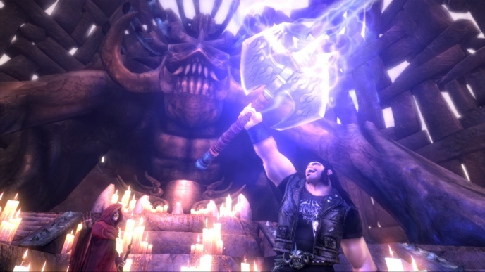 O Amnesia Fortnight 2026 já está no Kickstarter e a Double Fine resolveu aumentar a aposta: se a campanha atingir US$ 100 milhões, o estúdio promete desenvolver Brutal Legend 2. Sim, é exatamente isso.

A meta realista da campanha é de US$ 400 mil para financiar a game jam e dar duas semanas extras de desenvolvimento ao protótipo vencedor escolhido pela comunidade. Enquanto grandes publishers seguem demitindo equipes e fechando estúdios em busca de lucro, a Double Fine aposta no financiamento coletivo para continuar criando jogos únicos.

Brutal Legend marcou gerações com sua música, humor e o inesquecível trabalho de Tim Curry. Se a comunidade apoiar essa jornada, a Double Fine pode estar preparando uma das sequências mais esperadas da história dos jogos.