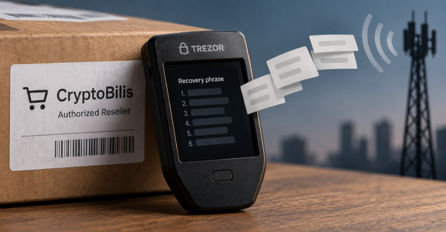 A Trezor está alertando compradores de carteiras de hardware vendidas pela revendedora CryptoBilis desde março de 2026 a mover os fundos imediatamente, depois que um cliente na Indonésia encontrou uma placa extra dentro de uma Trezor Safe 5 capaz de capturar e transmitir a frase de recuperação por rede celular.

O dispositivo adulterado ficava entre a placa principal e a tela, lia o display e enviava o backup da carteira sempre que era conectado. A Trezor ainda não concluiu a análise em laboratório, mas considera o relato crível o suficiente para agir agora e já rompeu com a CryptoBilis.

Se você usou uma dessas carteiras, crie uma nova carteira com uma frase de recuperação inédita e transfira seus fundos. Restaurar a frase antiga em outro dispositivo não resolve, porque o aparelho comprometido pode já ter vazado os dados. A Trezor está oferecendo substituições enquanto as investigações continuam.