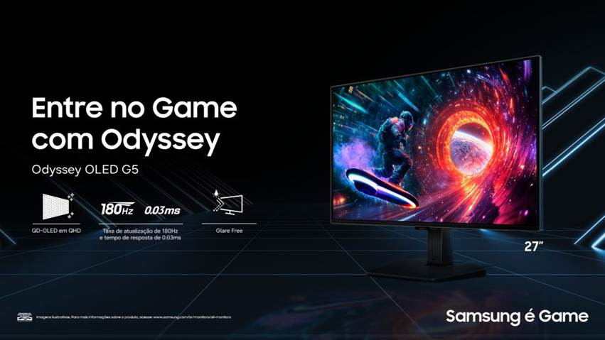 A Samsung está celebrando o Dia do Gamer com uma oferta relâmpago na linha de monitores Odyssey. Entre 28 e 30 de agosto, dá para garantir até 15% de desconto usando o cupom DIAGAMER na loja oficial ou no app da marca. É a chance perfeita para turbinar o setup, seja para partidas competitivas, aventuras imersivas ou maratonas de streaming.

Em um mercado que vive de altos preços e cortes que machucam quem cria jogos, uma boa oferta de hardware é uma vitória para quem joga. A família Odyssey reúne monitores com altas taxas de atualização, resposta rápida e painéis pensados para acompanhar os títulos modernos. Se você esperava o momento certo para investir em uma tela nova, esse é o momento.