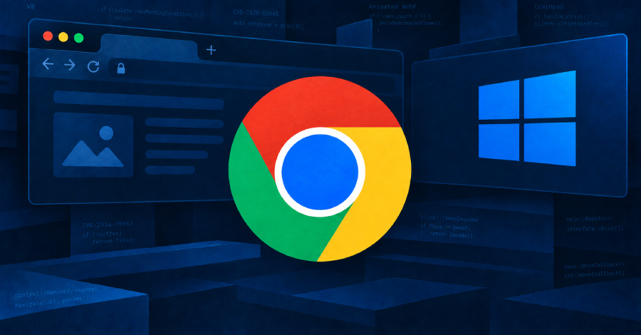 Pesquisadores de segurança da XBOW usaram um modelo OpenAI disponível publicamente para encadear três falhas desconhecidas do Google Chrome em um exploit completo que executa código no Windows quando o usuário apenas carrega uma página web. Todo o ataque foi construído em apenas seis dias, com cerca de US$ 40 mil em custos de computação de IA.

O Google confirmou e corrigiu as três falhas, e pagou à XBOW sua maior recompensa de US$ 250 mil por um exploit completo do Chrome. A cadeia quebrou as duas sandboxes do Chrome, passando do motor JavaScript V8 para um decodificador de imagens WebP animadas e, por fim, para o Crashpad, alcançando execução de código fora do navegador.

Antes das correções, estimava-se que 1 bilhão de usuários do Chrome no Windows estavam em risco, embora nenhum ataque tenha sido observado. A lição é dura: o que antes levava meses para uma equipe agora leva dias, e defensores devem atualizar o Chrome para a versão 152.0.7977.82 ou superior e reiniciar o navegador para se proteger.