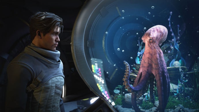 Exodus, o ambicioso RPG de ficção científica da Archetype Entertainment, finalmente tem data de lançamento: 7 de abril de 2027. Revelado durante a Gamescom Opening Night Live, o novo trailer mostra Salt, um polvo desperto que pilota um traje mecânico — e sim, ela é tão incrível quanto parece.

Criado por ex-desenvolvedores da BioWare, Exodus traz o espírito de Mass Effect de volta, com companheiros marcantes, escolhas morais e uma mecânica única de dilatação temporal que mostra as consequências de longo prazo das suas decisões. Chegando para PC, PS5 e Xbox Series X/S, esse já é um dos maiores jogos de 2027.