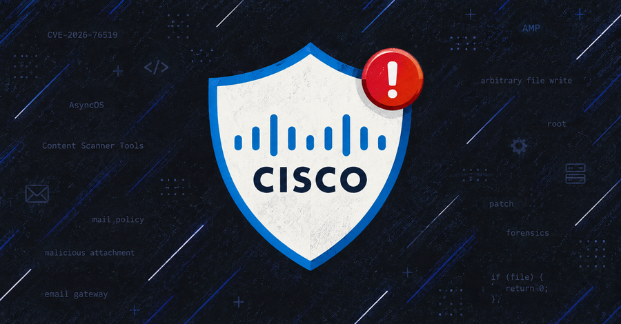 A Cisco está em alerta máximo: atacantes estão explorando ativamente uma vulnerabilidade crítica no seu Secure Email Gateway, rastreada como CVE-2026-76519, com pontuação CVSS de 9.8, a máxima em severidade. A falha permite que um remetente sem autenticação envie um anexo malicioso pelo gateway e escreva arquivos direto no sistema operacional do appliance, com potencial de escalar até o acesso root.

Só estão expostos gateways com o serviço File Reputation habilitado e o pacote Content Scanner Tools anterior à versão 25.3.0.5525, o que cria uma janela perigosa para ambientes sem atualização. A boa notícia é que a correção é rápida: a atualização do scanner não exige upgrade de software nem reinicialização, e o código corrigido já vem nas versões AsyncOS 15.5.5-014 e 16.5.0-780.

A Cisco já entrou em contato com clientes do serviço gerenciado Secure Email Cloud que apresentaram indicadores de possível comprometimento, mas quem administra o próprio appliance precisa agir agora. Confira a versão do scanner, valide a configuração do File Reputation e, em caso de comprometimento em ambiente virtual, preserve os logs forenses antes de qualquer mudança. Quando a infraestrutura crítica é atacada, defesa em camadas faz toda a diferença, e a navegação criptografada ponta a ponta é parte essencial disso.