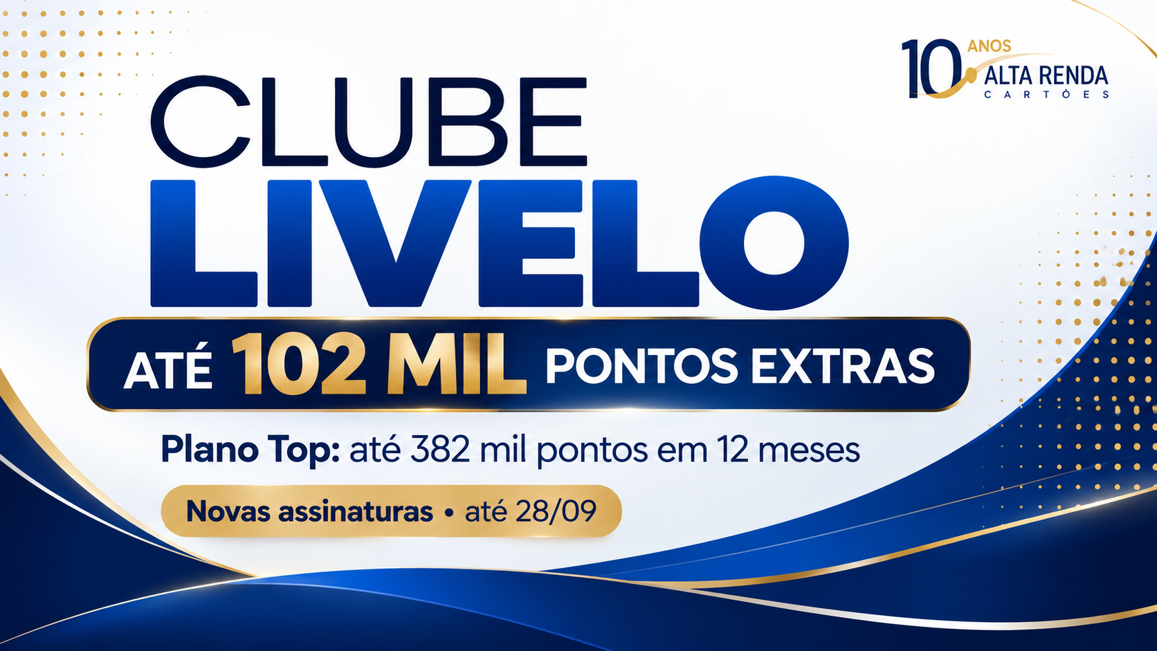 O Clube Livelo acaba de lançar uma campanha que promete agitar o mercado de fidelidade no Brasil. Novas adesões podem acumular até 382 mil pontos em 12 meses, sendo que o plano Top sozinho garante 102 mil pontos extras.

A oferta vai das 10h de 23 de setembro até as 23h59 de 28 de setembro de 2026, e é exclusiva para clientes convidados que não assinam o clube nem cancelaram uma assinatura nos últimos 365 dias. Enquanto a assinatura estiver ativa, os pontos da campanha não expiram.

Vale conferir o regulamento, manter os pagamentos em dia e garantir que o convite apareça na sua conta antes de aderir. A adesão precisa ser feita pelo site ou aplicativo da Livelo.