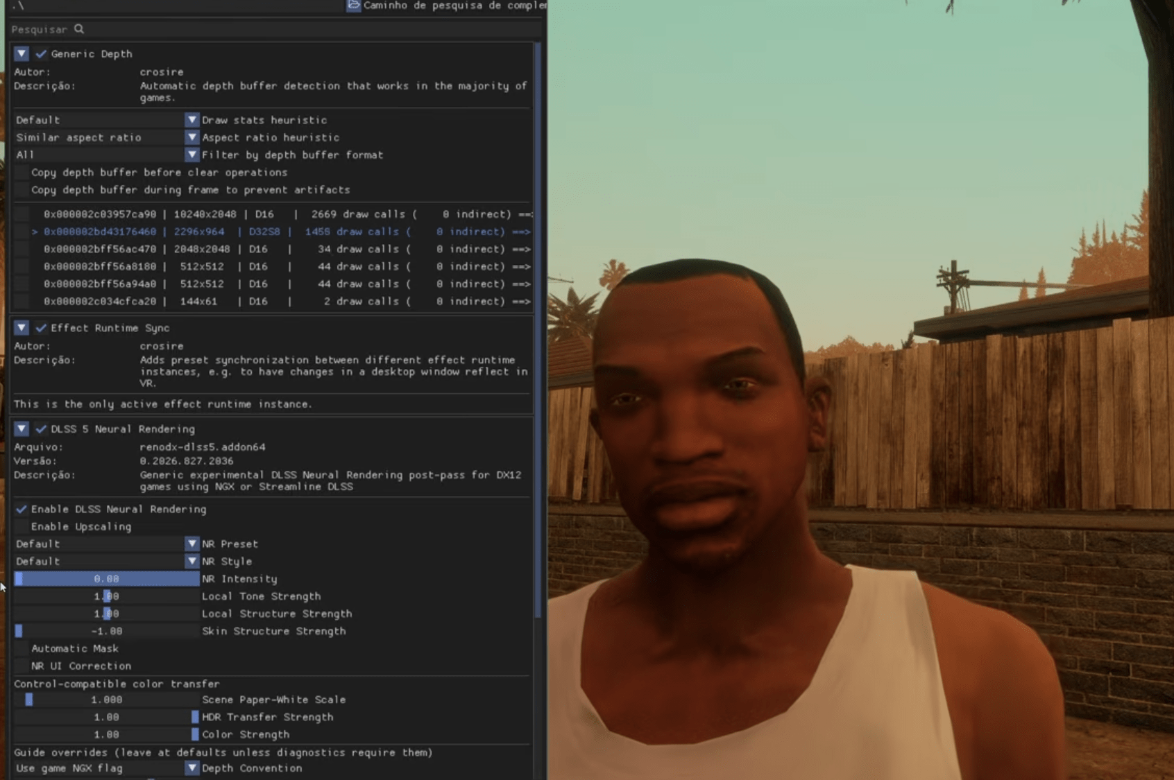 O DLSS 5 da Nvidia tem lançamento oficial só no outono, mas o futuro chegou antes. Depois que a tecnologia de renderização neural apareceu em uma versão antecipada de NBA 2K27, modders conseguiram extrair o recurso e aplicá-lo em Skyrim, Cyberpunk 2077, GTA V, Control e até Palworld.

Os resultados são impressionantes e polêmicos. Alguns jogadores acham que a IA deixa personagens mais detalhados e cinematográficos, outros chamam de 'AI slop' e temem que isso mude a visão artística original. Tem um porém: a versão vazada derruba a taxa de quadros e devora VRAM, então essa amostra do upscaling de nova geração não é para qualquer um.

Com o lançamento oficial do DLSS 5 marcado para este outono, o vazamento é uma prévia fascinante do que vem por aí -- e mais uma prova de que a comunidade de mods chega primeiro.