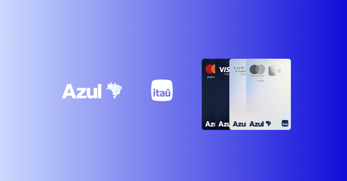 O Itaú está turbinando os cartões Azul Itaú Visa Infinite, Mastercard Skyline e Platinum com uma oferta que pode render até 120.000 pontos bônus e anuidade grátis. Para garantir, é só cumprir a meta de gastos nas três primeiras faturas.

A campanha oferece até 60.000 pontos bônus ao atingir o gasto mínimo e mais 60.000 pontos extras para quem assinar ou fazer upgrade do Clube Azul até 18 de outubro de 2026. Os cartões topo de linha exigem R$ 20.000 por fatura, enquanto o Platinum pede R$ 4.000 por fatura.

Entre os benefícios estão 10% de desconto em passagens e produtos Azul, bagagens gratuitas, embarque prioritário e acesso a salas VIP. Uma oportunidade e tanto para quem quer acelerar o saldo no Azul Fidelidade.