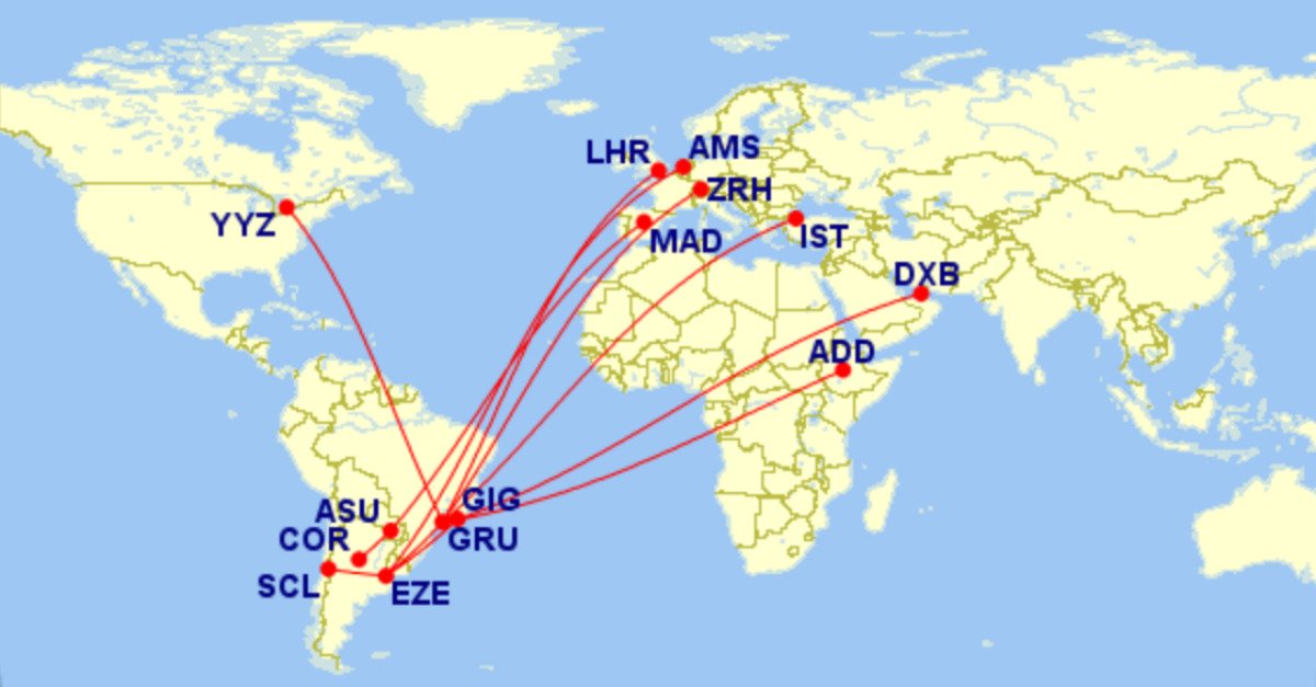 Você já ouviu falar dos voos de 5ª liberdade? São rotas em que uma companhia aérea de um país opera um voo entre dois países totalmente diferentes, e elas são um dos melhores truques de viagem da América do Sul. Pense em SWISS, Emirates, Turkish Airlines, KLM, Air Canada e Ethiopian Airlines voando trechos regionais que as companhias locais costumam operar com aviões narrow-body menores.

O segredo é simples e poderoso: essas aeronaves de longa distância carregam cabines de executiva e primeira classe feitas para voos intercontinentais. Por causa da 5ª liberdade, dá para emitir esses assentos premium em rotas curtas como Buenos Aires x Santiago ou São Paulo x Buenos Aires usando milhas de programas como Smiles, MileagePlus, Miles&Go, Delta SkyMiles e Azul Fidelidade, muitas vezes por uma fração do custo habitual.

Entre as rotas destacadas estão Buenos Aires x Santiago com a KLM, Rio de Janeiro x Buenos Aires com a Emirates e São Paulo x Buenos Aires com Air Canada, Ethiopian, SWISS e Turkish Airlines. Se você planeja viajar pela região, vale conferir essas opções antes de fechar qualquer coisa. Para gastos internacionais e conversão de moeda na viagem, Nomad e Wise merecem uma olhada.