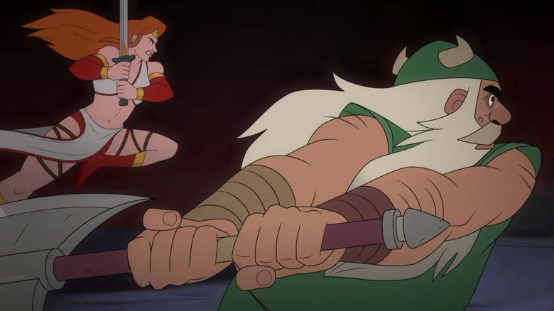 O clássico de arcade da Sega vai ganhar uma série animada! Golden Axe estreia na Paramount+ em 16 de setembro, e o novo trailer está repleto de referências nostálgicas, piadas meta sobre clichês de videogame e o trio icônico de Ax Battler, Tyris Flare e Gilius Thunderhead.

Criada por Mike McMahan (Star Trek: Lower Decks) e Joe Chandler, a produção traz um tom divertido e autorreferente ao mundo de fantasia de Yuria. Com 10 episódios a caminho e indícios de um novo jogo de Golden Axe em desenvolvimento, este é o momento perfeito para celebrar a era clássica da Sega.
