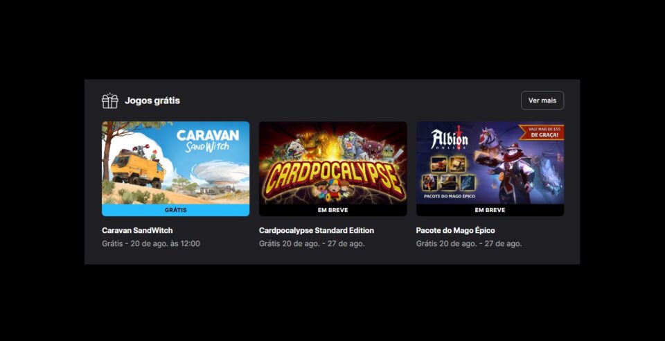 A Epic Games Store liberou Caravan SandWitch de graça. Durante uma semana, você pode adicionar o jogo à sua biblioteca e manter para sempre, sem pagar nada. É a chance perfeita para expandir seus jogos no PC sem gastar um centavo.

Em um mercado que muitas vezes prioriza lucro e corta equipes, promoções assim ajudam a manter vivas experiências independentes. Corra para a loja, resgate antes da troca semanal e aproveite a aventura.