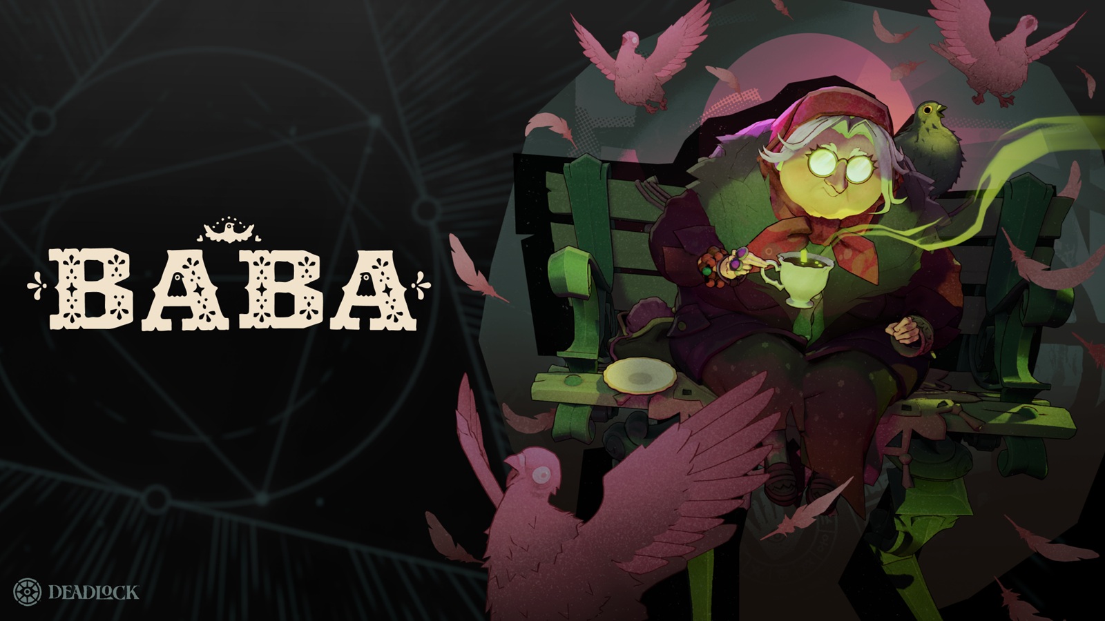 Os jogadores de Deadlock falaram, e Baba venceu a segunda votação de personagens da atualização City Never Sleeps. A nova heroína já está disponível, trazendo um fio mágico, um bule de chá e uma ultimate com pombos para as ruas de The Cursed Apple.

As habilidades de Baba incluem Threadsap, Granny Long Legs, Baba's Brew e Feed The Birds, que pode transformar inimigos em pombos. O próximo dos seis personagens será desbloqueado na próxima semana, então vote e fique ligado.