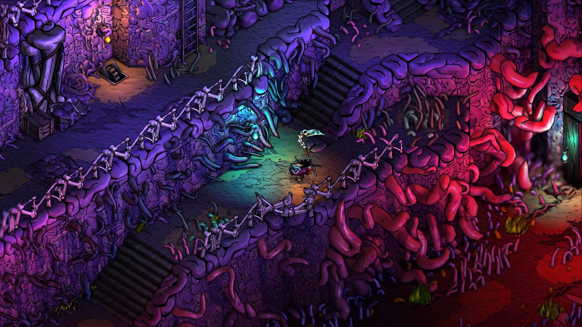 A espera ficou maior, mas por um ótimo motivo. A Drinkbox Studios, equipe por trás de Guacamelee, Severed e Nobody Saves the World, empurrou seu RPG de ação devorador de cérebros Blighted de 2026 para uma janela ainda indefinida em 2027. Em um devlog sincero, o estúdio explicou que o time segue crescendo e que o tempo extra é necessário para polir e ajustar a experiência antes do lançamento.

Blighted coloca você em um mundo onde uma tribo antiga consome sementes de suas árvores da memória para herdar as vidas e experiências dos mortos. Agora ela precisa sobreviver a Sorcisto, uma força monstruosa que devora cérebros vivos e se deforma ainda mais a cada refeição. Espere combate estilo Souls misturado com a energia de action-RPG que fez de Nobody Saves the World um acerto.

E aqui está o motivo para comemorar: a Drinkbox se recusa a lançar um jogo inacabado ou a esmagar seus desenvolvedores por um prazo trimestral. Em uma indústria que vive sacrificando estúdios e empregos para alimentar calendários de lançamento, ter a coragem de fazer direito é o posicionamento certo, do lado de quem cria. Blighted chega em 2027 para PC e Nintendo Switch 2, e vai valer a espera.