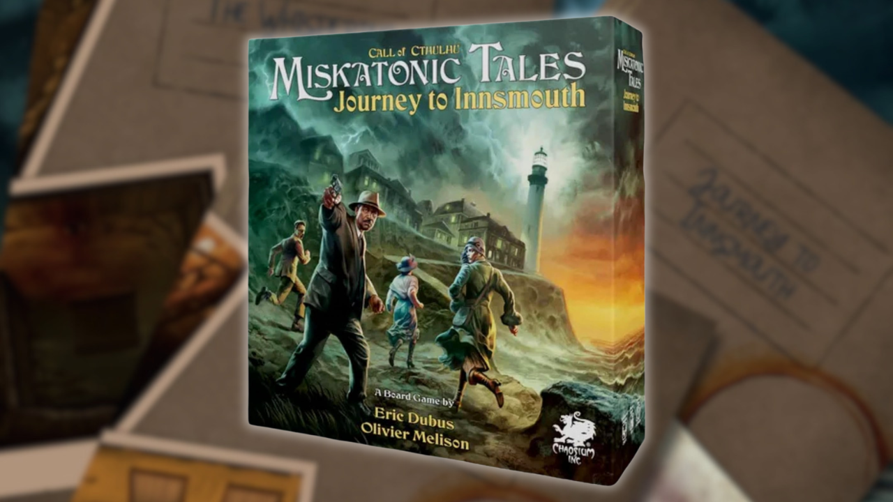 O board game Miskatonic Tales: Journey to Innsmouth entrega a experiência de um RPG de mesa sem precisar de um mestre. A aventura cooperativa combina investigação, escolhas narrativas e o clássico terror lovecraftiano na famosa cidade de Innsmouth.

Com um design focado em história e cenários rejogáveis, o jogo é uma ótima opção para grupos que buscam imersão e decisões tensas sem a complexidade de uma campanha completa. Se você ama mistérios ancestrais e mecânicas inovadoras, esse título merece um lugar na sua mesa.