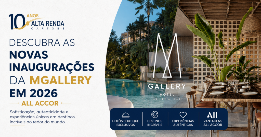 Prepare-se para o grande ano do luxo. A coleção MGallery acaba de anunciar uma onda de inaugurações de tirar o fôlego em 2026, incluindo o Kove Hotel & Spa Mykonos, na Grécia, o V Villas Maldives at Mirihi, nas Maldivas, e o aguardado Nírema Hotel & Spa Samos. Não são apenas hotéis — são refúgios imersivos criados com herança local, rituais exclusivos de bem-estar e experiências M Moment inesquecíveis, de visitas ao amanhecer em Delos a aventuras privadas de iate com tubarões-baleia.

Se você já está sonhando com essas escapadas no Mar Egeu e no Oceano Índico, faça seu dinheiro viajar tão bem quanto você. Com Nomad ou Wise, você pode manter múltiplas moedas, pagar como um local e evitar taxas internacionais indevidas por onde passar. Reserve sua experiência MGallery e deixe a jornada começar.