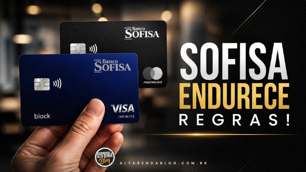 O Sofisa Direto atualizou as regras do seu Visa Infinite, e quem acompanha cartões premium precisa ficar de olho. Com anuidade zero e entrada a partir de R$ 15 mil em investimentos, o cartão continua interessante, mas o acesso às salas VIP agora exige cumprir metas de gastos.

O Cashback Gourmet segue como grande destaque: até 8% de retorno em bares e restaurantes, dependendo do valor da fatura. Investidores com R$ 250 mil ou mais também contam com piso garantido de 5% nessa categoria. Os cartões adicionais podem liberar salas VIP, mas é preciso movimentar pelo menos R$ 100 no mês e o titular precisa fechar a fatura acima de R$ 5 mil.