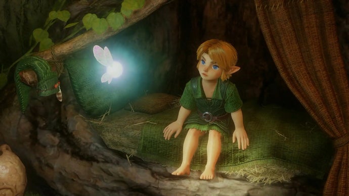 Durante o Direct de 40 anos de The Legend of Zelda, a Nintendo finalmente mostrou o gameplay do remake de Ocarina of Time para Switch 2 — e o resultado surpreende. O clássico de ação e aventura foi reconstruído em uma nova engine com um visual de conto de fadas sombrio e enevoado, que homenageia o original sem abrir mão de uma identidade própria.

Agora Link pode pular manualmente, nadar e mergulhar, alternar itens com um só botão e explorar novas áreas de Hyrule Castle Town. O jogo ganhou dublagem completa nas cutscenes, ciclo dia/noite em tempo real e um recurso mágico: dá para assobiar, cantar ou tararear melodias no microfone do Switch 2 para ativar as músicas da ocarina.

A Nintendo confirmou que manteve as telas de carregamento de propósito, para preservar o ritmo do original. O remake chega em 5 de novembro para Switch 2, com novos amiibos a caminho. Hora de voltar para Hyrule.