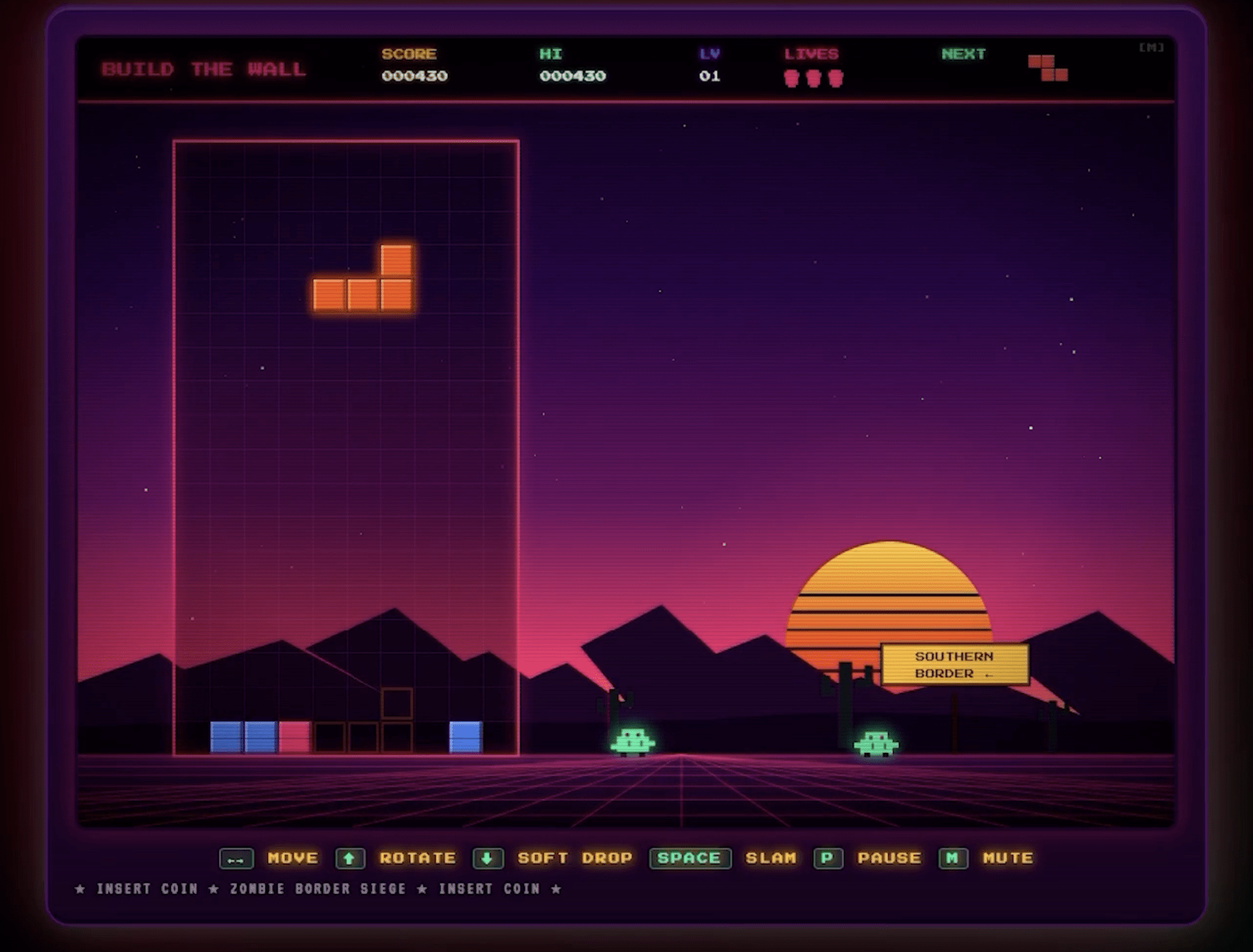 A Casa Branca removeu silenciosamente o jogo 'Build the Wall', um clone de Tetris em que o jogador empilhava blocos para impedir um suposto cerco de 'zumbis' na fronteira. O game fazia parte de uma leva de títulos propagandísticos criados para promover a agenda política de Donald Trump.

A saída do ar acontece após críticas duras e a análise da The Tetris Company, que afirma que a franquia sempre buscou unir pessoas por meio da diversão e do jogo. Mesmo com a remoção, outros clones com temática MAGA, como 'Flappy Bill', 'Supply Line', 'Trump Savings Tycoon' e 'Rio Run', seguem no ar e merecem a mesma rejeição.