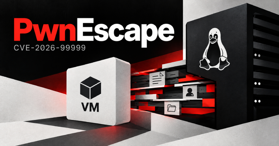 Uma falha crítica recém-divulgada no kernel do Linux, apelidada de PwnEscape e rastreada como CVE-2026-99999, permite que código executado dentro de uma máquina virtual leia a memória do host que a executa. O pesquisador de segurança Paulos Yibelo demonstrou o vazamento contra sandboxes reais da nuvem da Vercel, onde cada pacote especialmente criado podia trazer cerca de 32 bytes da memória do host de volta ao convidado.

O bug está no código de rede do kernel, justamente a camada compartilhada que quase toda grande nuvem usa para separar as cargas dos clientes, então o impacto vai muito além de um único provedor. Os mantenedores atribuíram nota 9.3 de 10, ou crítica, mas não há indício de uso em ataques reais, e a exploração exige que o atacante já execute código dentro de um convidado.

Uma correção pontual de Michael S. Tsirkin, da Red Hat, já foi mesclada e aplicada às branches estáveis, protegendo hosts com versões corrigidas do kernel. Se você opera infraestrutura, atualize o kernel do host e reinicie nele, em vez de atualizar apenas os convidados, e mantenha suas próprias conexões privadas com uma VPN confiável enquanto a poeira baixa.