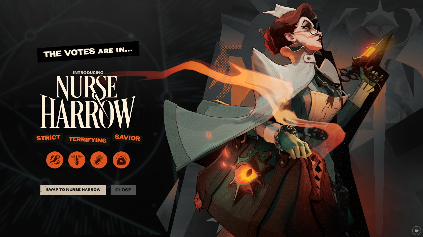 A atualização City Never Sleeps de Deadlock chegou ao fim com Nurse Harrow, uma personagem de suporte que transforma medicina duvidosa em caos no campo de batalha. A vencedora da votação final da Valve traz terapia com sanguessugas, seringas curativas e vapores que espalham medo pelo Cursed Apple.

O kit dela aposta em risco e recompensa: as sanguessugas drenam inimigos e fortalecem Harrow, enquanto os Wretched Vapors criam um ritmo perigoso de avanço e queda. Lurking Terrors ainda faz inimigos fugirem de medo, adicionando uma camada nova de pressão psicológica.

A Valve também divulgou estatísticas da votação, revelando que eleitores de Harrow tiveram a maior taxa de vitória e que algumas disputas foram decididas por apenas 0,5% entre 110 milhões de votos. Em uma indústria muitas vezes marcada por demissões em massa e fechamentos movidos a lucro, é bom ver o trabalho criativo com personagens ainda recebendo espaço para brilhar.