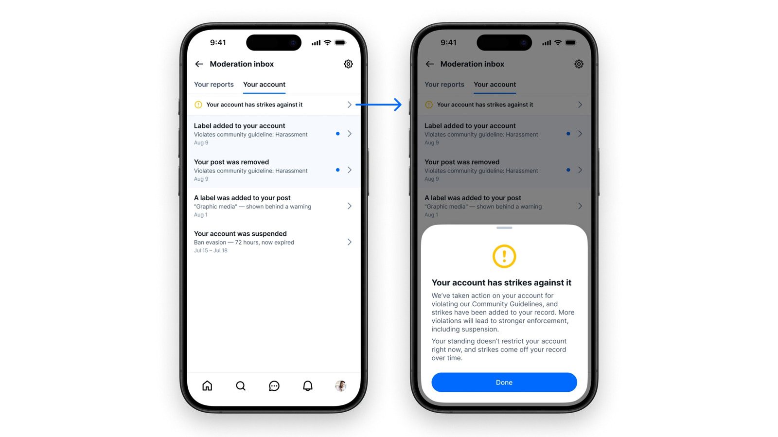 O Bluesky está liberando em beta uma nova caixa de moderação, um espaço único para acompanhar denúncias feitas por usuários, ações tomadas contra a própria conta e a situação geral de cada perfil na plataforma. A ferramenta também permite recorrer da maioria das decisões de moderação diretamente no aplicativo, sem depender de e-mails.

O recurso chega depois de críticas repetidas à moderação do Bluesky, incluindo relatos de que o sistema automático de spam desativou contas de palestinos que faziam vaquinhas para comprar suprimentos. A plataforma também foi cobrada por sua atuação em posts sobre o assassinato de Charlie Kirk. Notificações e recursos mais claros podem ajudar a reconstruir a confiança, mas a empresa ainda precisa mostrar que trata vozes marginalizadas com justiça.

A atualização também inclui um widget opcional de tópicos em alta na tela inicial.