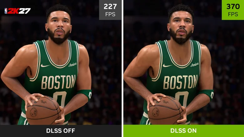 A Nvidia está lançando o DLSS 5, sua nova tecnologia de renderização neural, a partir desta quinta-feira com NBA 2K27 no PC. A ferramenta usa IA generativa para aproximar os gráficos do fotorrealismo em tempo real, elevando detalhes de pele, tecido e iluminação -- mas, no início, apenas donos de GeForce RTX 50 e assinantes do GeForce Now poderão usar.

O recurso já gerou polêmica antes do lançamento, com jogadores preocupados com a IA alterando a identidade visual dos jogos. A Nvidia garante que os desenvolvedores mantêm controle total sobre a arte, com máscaras de cena e ajustes finos. Modders também já ativaram o DLSS 5 em jogos como GTA V e Cyberpunk 2077, mostrando o potencial e o alto consumo de hardware.