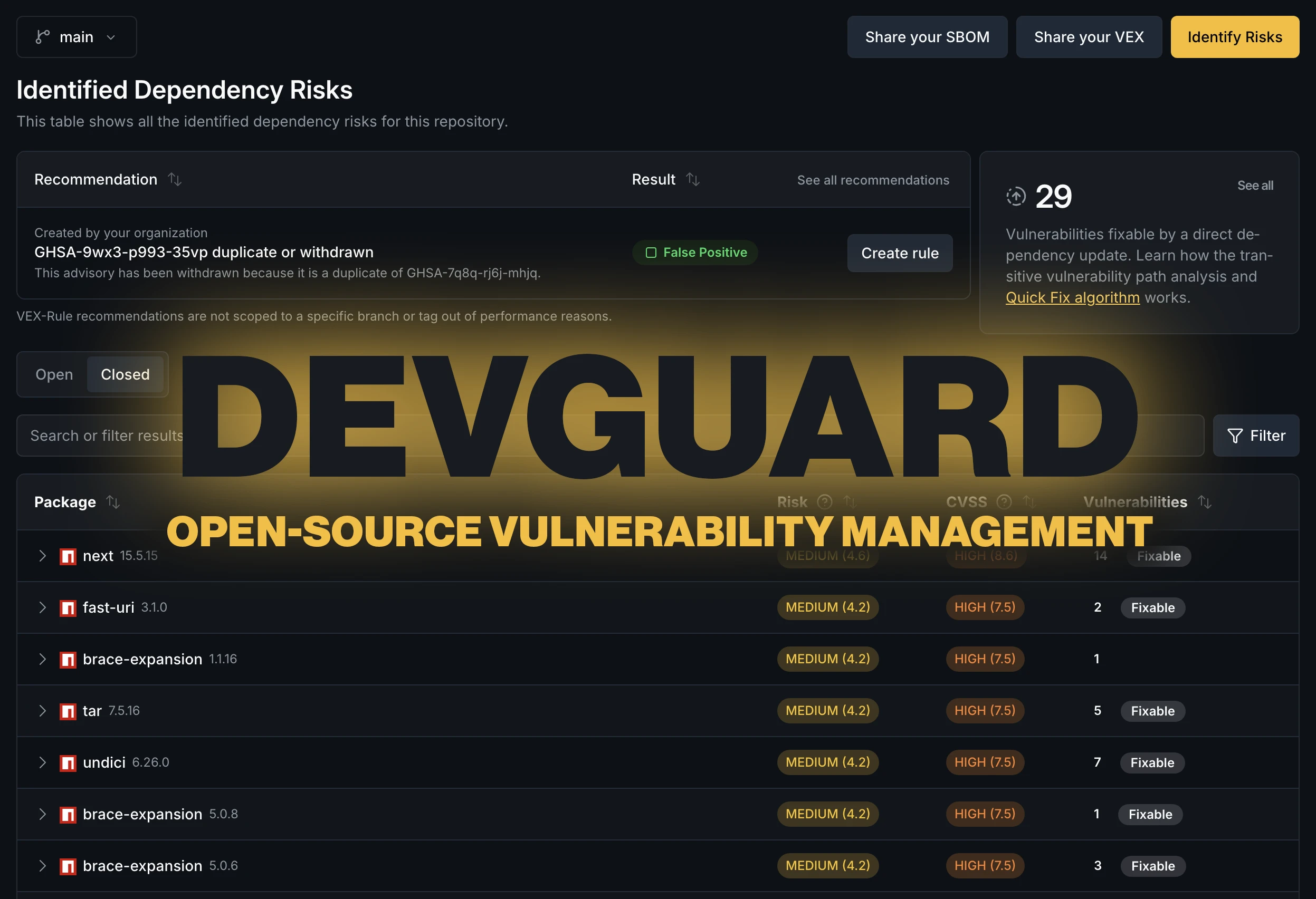 O DevGuard está agitando a segurança da cadeia de software com uma plataforma gratuita e open source que reúne as descobertas de segurança de um projeto em um só lugar, classifica por risco e acompanha cada alerta até a resolução. Como projeto em incubação na OWASP, pode ser auto-hospedado e já está disponível no GitHub.

Feito para o fluxo de trabalho real de desenvolvedores, o DevGuard executa verificação de segredos, análise estática de código, checagem de dependências contra CVEs conhecidas, validação de infraestrutura como código, escaneamento de contêineres e verificação de licenças com uma única linha de comando. Seu Dependency Firewall atua como proxy para os registries npm, Go e Python e bloqueia pacotes maliciosos ou vulneráveis antes do download.

A plataforma também oferece regras VEX para descartar falsos positivos recorrentes, sincroniza achados com GitHub Issues, GitLab Issues e Jira, e publica dados SBOM e VEX atualizados em links ao vivo. Isso facilita a geração de evidências para ISO 27001, o EU Cyber Resilience Act, BSI IT-Grundschutz e SLSA, mantendo a segurança visível em todo o pipeline de build.
