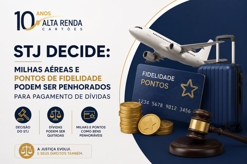 O Superior Tribunal de Justiça (STJ) acaba de dar uma decisão histórica: milhas aéreas e pontos de fidelidade podem ser penhorados para pagamento de dívidas. A 3ª Turma entendeu, por unanimidade, que esses saldos têm valor econômico real e podem ser tratados como patrimônio do devedor.

O caso começou com um recurso da Aymoré, que defendeu a conversão dos pontos em dinheiro por plataformas especializadas. Agora, credores podem pedir na Justiça o bloqueio e a liquidação de saldos em programas como Smiles, TudoAzul, LATAM Pass, Livelo e Esfera. Quem acumula milhas deve ficar de olho nos riscos.