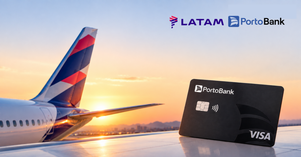 O Porto Bank preparou uma campanha poderosa com a LATAM que rende até 10 pontos por dólar gasto na compra de passagens, viagens e serviços nos canais oficiais da companhia. A ação é válida até domingo (27) e não exige valor mínimo de compra.

Para participar, basta ter um Cartão de Crédito Porto Bank Visa elegível, contratado ou emitido antes de 18 de setembro de 2026, e pagar diretamente nos canais LATAM Airlines, LATAM Pass, LATAM Travel ou LATAM Cargo. Não é necessário cadastro prévio.

Os pontos entram em até 30 dias após o pagamento integral da primeira fatura com a compra elegível, com limite de 100 mil pontos por CPF e validade de 12 meses. Fique atento: compras via agências de viagens, canais de terceiros, outras bandeiras, cartões PJ ou empresariais e transações canceladas não são elegíveis.