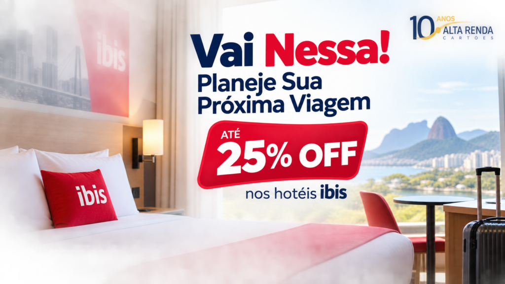 Quem está planejando uma escapada pode garantir hospedagem com até 25% OFF nas marcas ibis, ibis Styles e ibis budget. A promoção Vai Nessa permite reservar agora e pagar somente no check-in, com cancelamento ou remarcação flexíveis até um dia antes da chegada.

A oferta vale para reservas feitas entre 23 e 30 de setembro de 2026, sem limite para o período de hospedagem. Hotéis participantes no Brasil também oferecem parcelamento em até 6x sem juros, e membros ALL Accor acumulam pontos na estadia.

É uma forma simples de garantir um quarto confortável e bem localizado sem abrir mão da flexibilidade, seja para curtir um show, reencontrar amigos ou relaxar em uma viagem rápida.