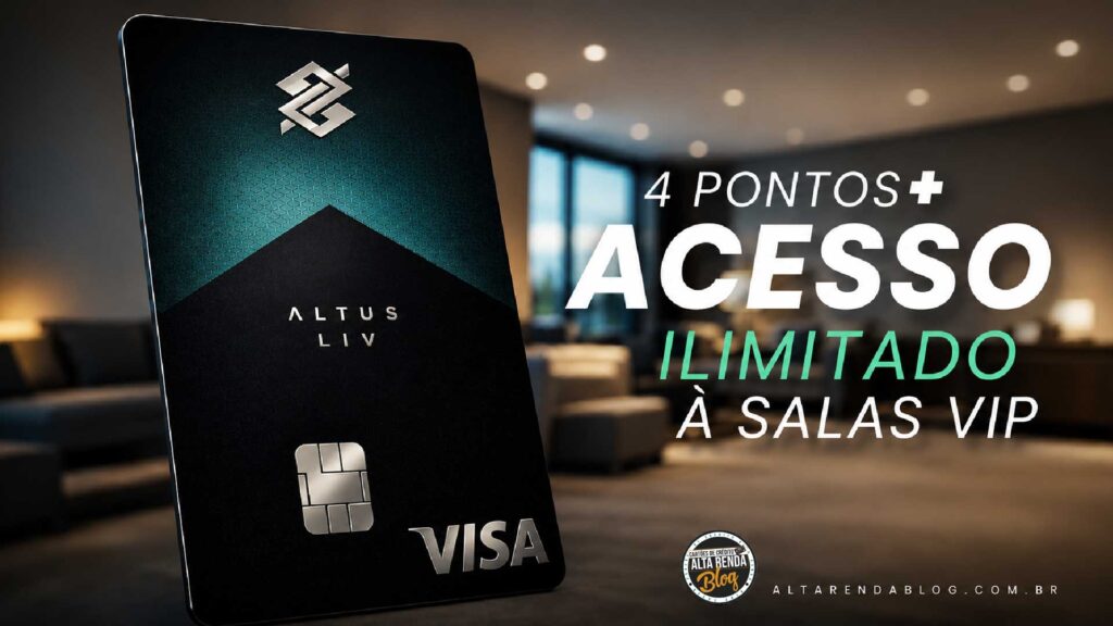 O Banco do Brasil acaba de elevar o nível dos cartões premium com o BB Altus Liv Visa Infinite, um cartão de metal para clientes de alta renda e investidores. A proposta traz pontuação agressiva no Livelo (até 4 pontos por dólar), acessos ilimitados a salas VIP via LoungeKey e DragonPass, e cashback equivalente ao IOF em compras internacionais.

Para quem tem gastos mensais elevados, o cartão brilha ainda mais: 3,5 pontos por dólar a partir de R$ 15 mil, 4 pontos acima de R$ 25 mil e isenção total da anuidade nesse patamar. Também acompanham cartões adicionais gratuitos, pontos sem validade e acesso ao Visa Infinite Lounge em Guarulhos.

Se você viaja com frequência ou gasta no exterior, combinar esse cartão com contas globais como Nomad e Wise pode deixar sua vida financeira bem mais flexível. Ao criar sua conta Nomad, use o código TWUSX2GB7T e aproveite ao máximo seus gastos internacionais.