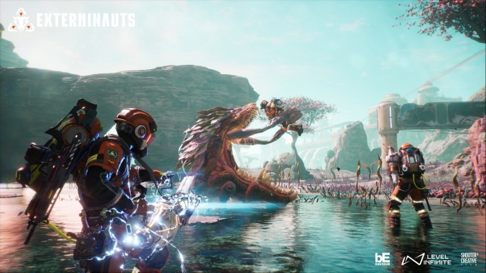 Exterminauts está se mostrando um dos co-op extraction shooters mais intrigantes dos últimos anos. Desenvolvido pela Behaviour Interactive, estúdio de Dead by Daylight, o jogo em terceira pessoa transforma o gênero em um trabalho de peão: em vez de soldados, você controla trabalhadores contratados por megacorporações galácticas para manter instalações infestadas de insetos no planeta Tian funcionando. Imagine Helldivers 2 com cartão de ponto e ferramentas elétricas.

Missões de 20 a 30 minutos misturam combate contra pragas alienígenas com minigames de reparo no estilo Among Us e um sistema Overdrive que carrega armas, abre portas ou choca inimigos. Fogo amigo está ligado, e quem elimina mais criaturas na extração ganha bônus no pagamento para upgrades. Exterminauts chega em 2027 para PC, PS5 e Xbox Series X|S com cross-play e temporada 1 já planejada.