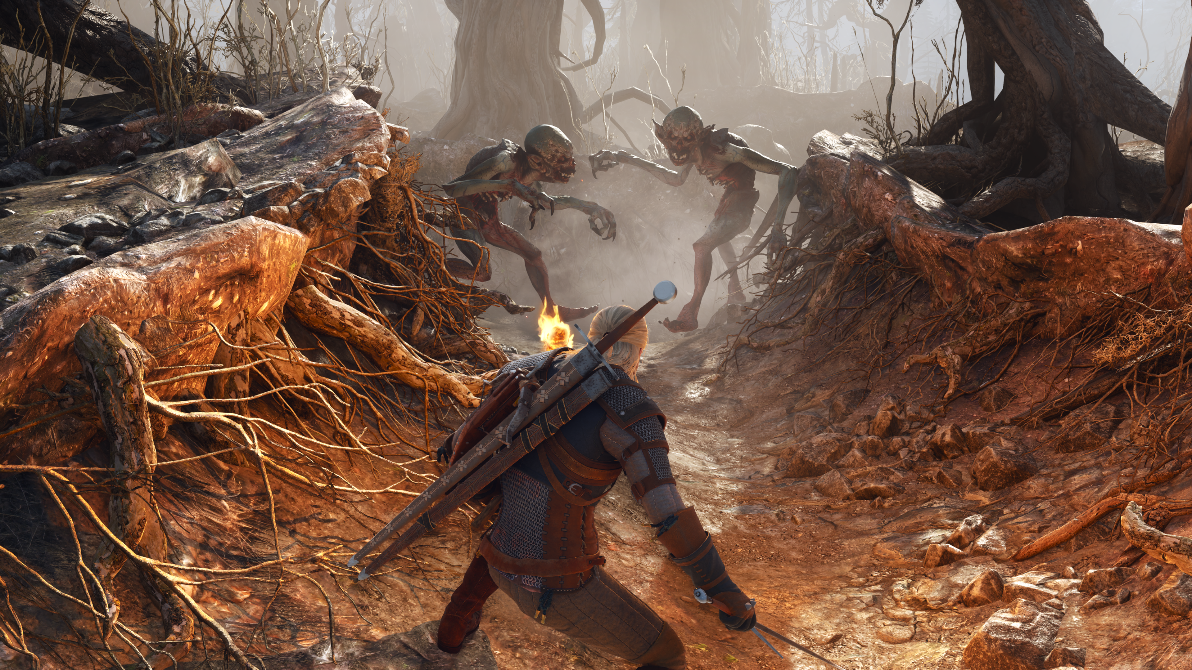 The Witcher 3 Remastered já está entre nós, mas quem usa placas AMD Radeon está recebendo tudo menos uma experiência de nova geração. Relatos que inundam o Reddit e as redes sociais mostram árvores sumindo, artefatos pretos rasgando a tela, folhagem com aparência de filtro negativo e rios piscando como estrobo nas placas Radeon, enquanto os usuários de Nvidia passam ilesos.

A CD Projekt Red orienta os jogadores a instalar o driver Adrenalin 26.9.2, mas essa atualização nem sequer estava disponível no lançamento. Mais uma vez, um lançamento muito badalado saiu antes da hora, e o preço recai sobre os jogadores e sobre os desenvolvedores, empurrados a entregar builds inacabadas para bater uma data de marketing em vez de um padrão de qualidade.

A boa notícia é que o novo driver Adrenalin 26.9.2 finalmente está chegando e deve resolver a bagunça gráfica, então os usuários de AMD podem voltar ao mundo de Geralt, path tracing e tudo mais, desde que a máquina aguente. Atualize os drivers e aproveite o remaster como ele foi feito para ser visto.